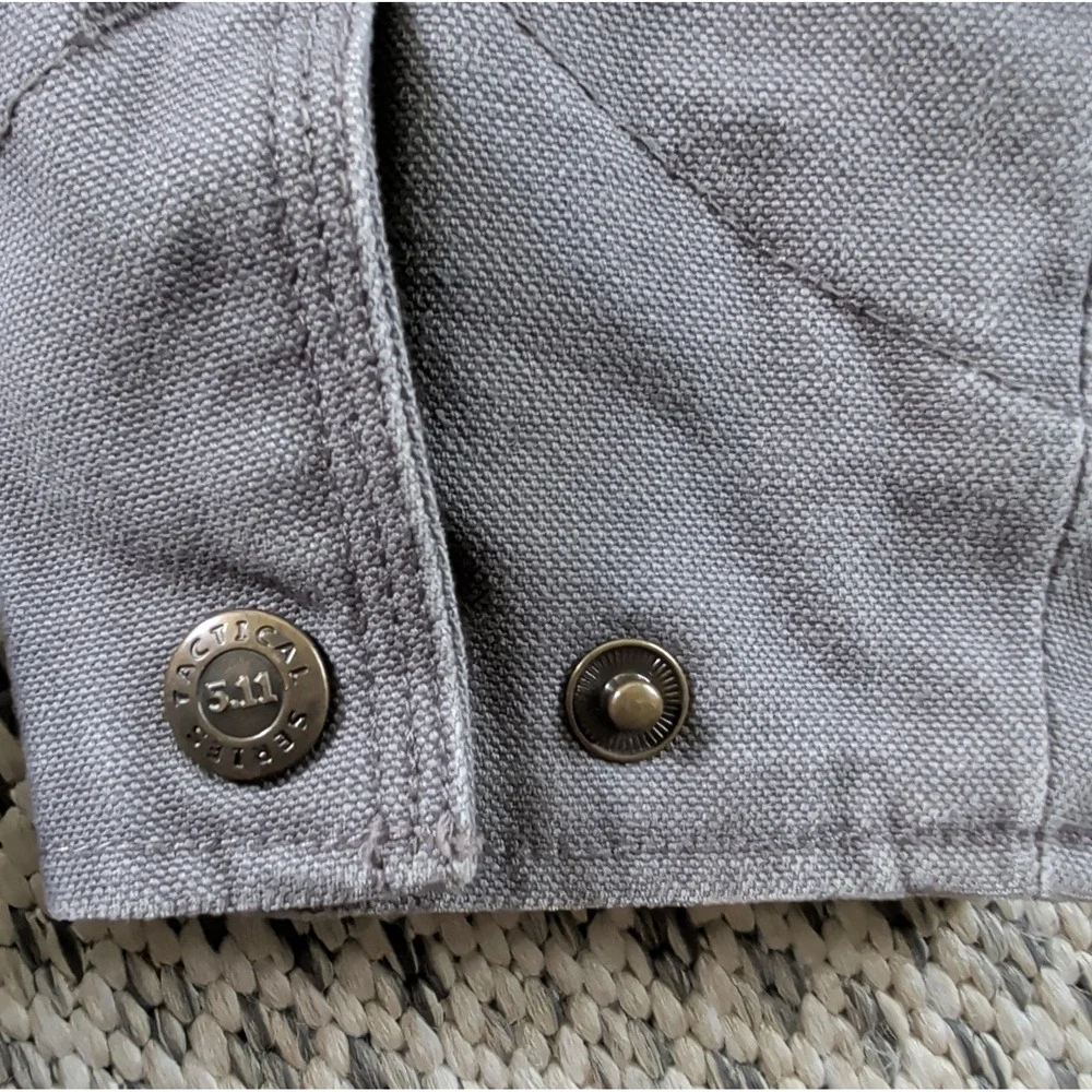 5.11 Tactical Series Torrent Molle Twill Gray Jacket Coat Packable Size XS EUC